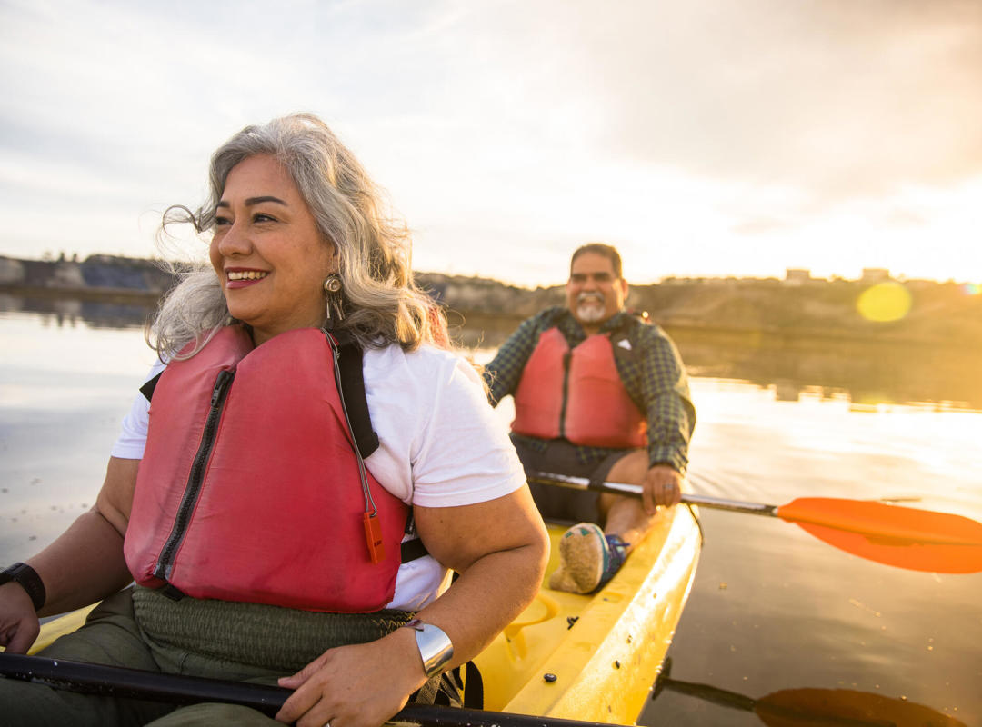 Couple Canoeing