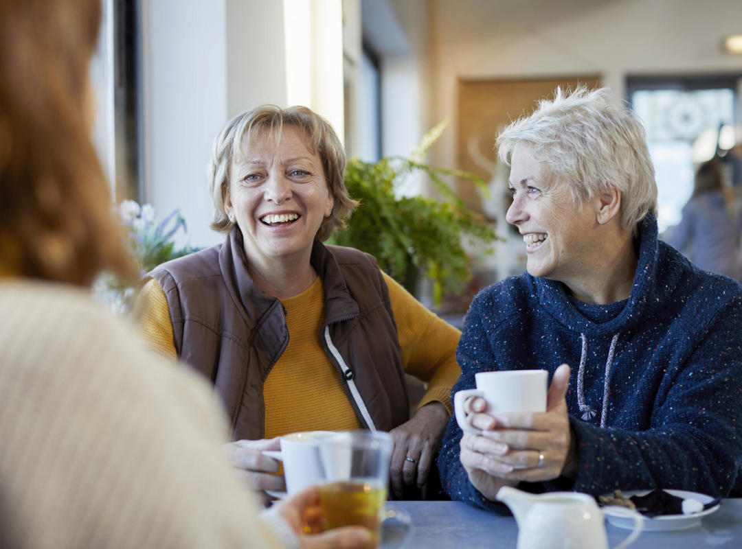 Group Of Women In A Cafe