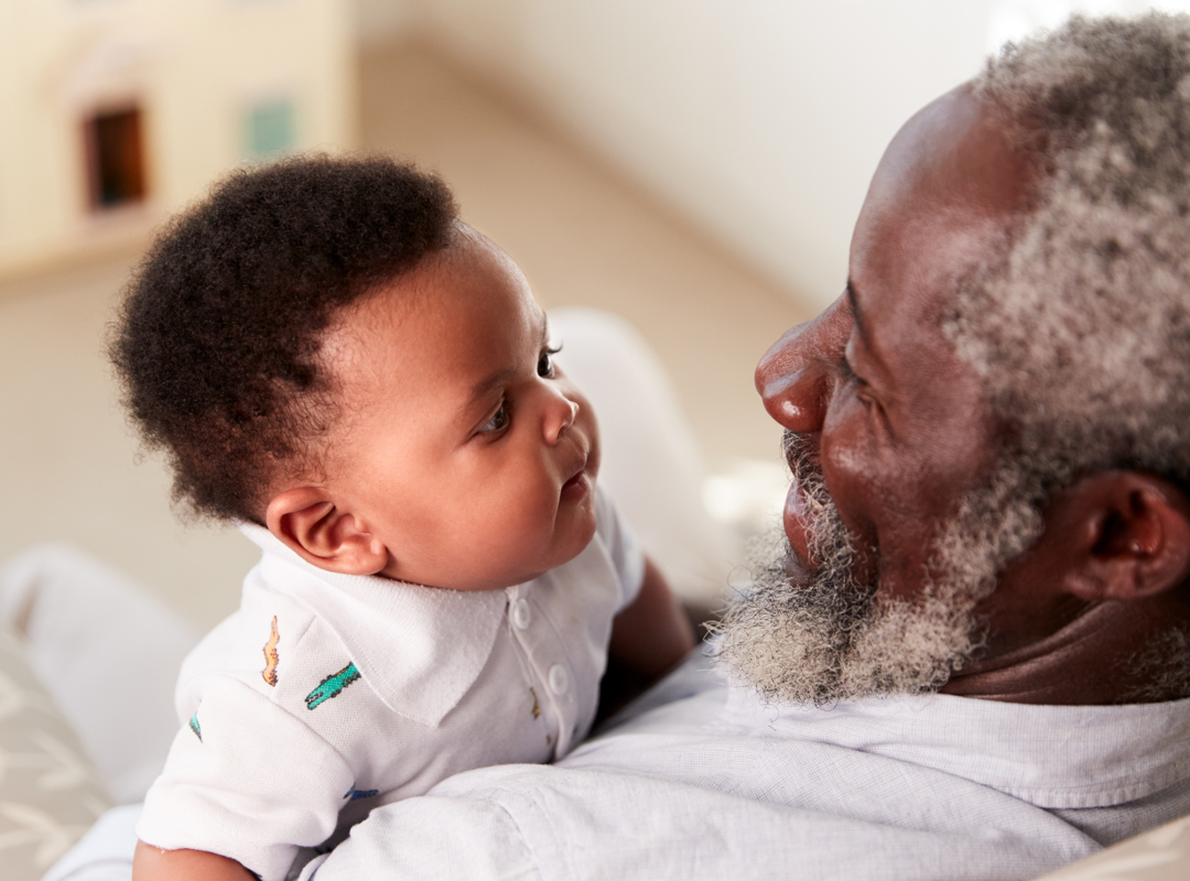 Grandparent Holding Grandchild