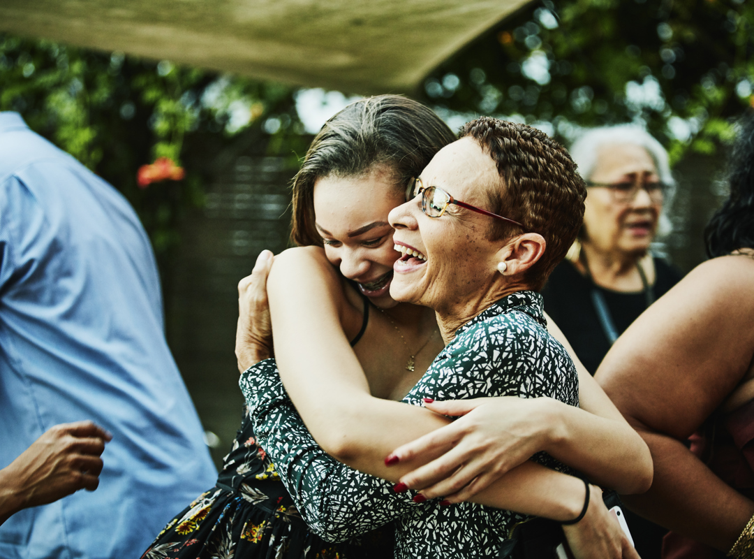 Family Members Hugging